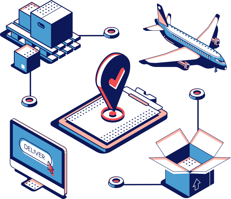 An Architecture Showing Supply Chain Components